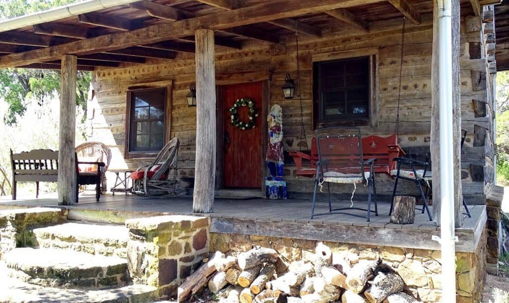 Hillside Log Cabin Texas Hill Country Reservations